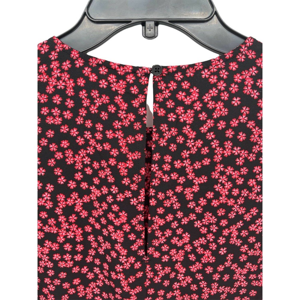 BP Black Graphic Blooms Long Sleeve Dress Size XSmall - Picture 3 of 12